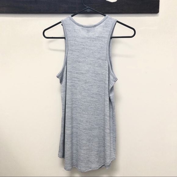 Catherine Malandrino Knit Tank Top Heathered Blue - Picture 2 of 3